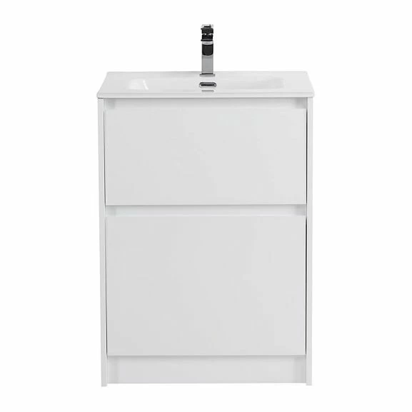 Тумба с раковиной BelBagno Kraft 60 напольная Bianco Opaco (раковина BB600ETL)