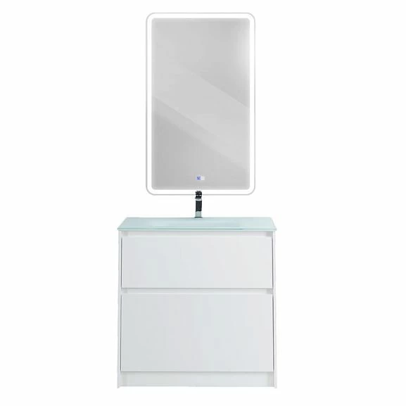 Комплект мебели BelBagno Kraft 80 напольный Bianco Opaco (раковина BB810/465-LV-VTR-BO)