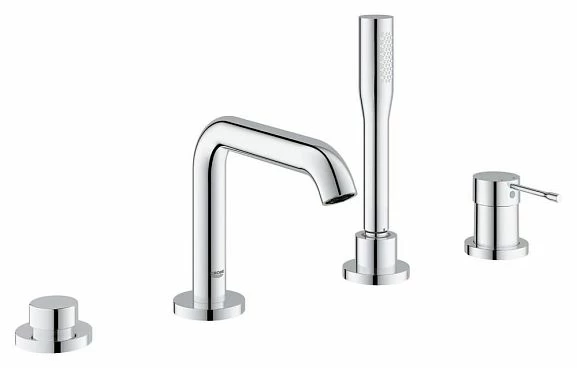 Смеситель на борт ванны Grohe Essence+ 19578001 на 4 отверстия хром