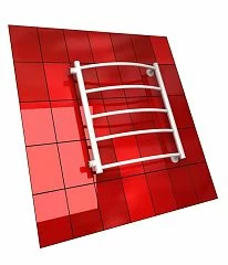 Водяной полотенцесушитель Двин Tr 50*60 4 перекладины боковой отвод К2 белый