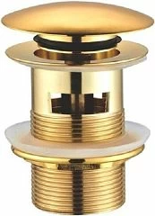 Донный клапан CeramaLux RD011 с переливом золото