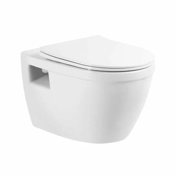 Подвесной унитаз BelBagno Loto BB070CHR 36,6*52,4 безободковый с крышкой-сиденьем BB070SC