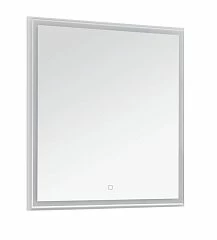 Зеркало Aquanet Nova Lite 75 белый глянец с Led подсветкой