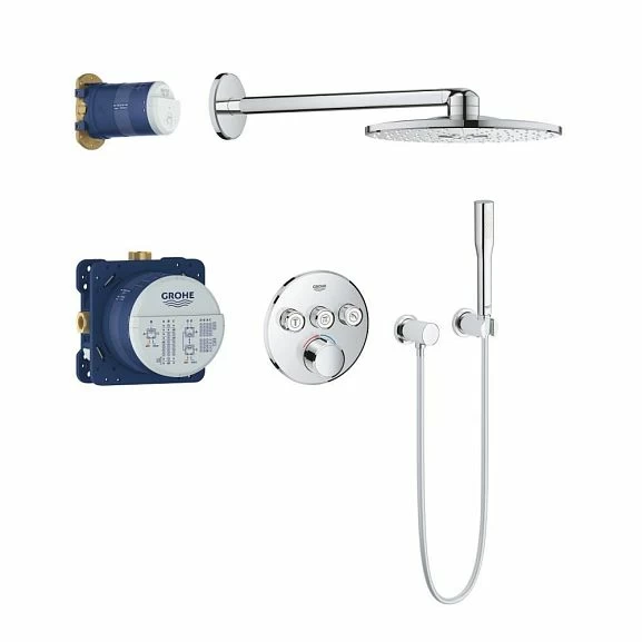 Душевой комплект Grohe SmartControl 34709000 со смесителем хром