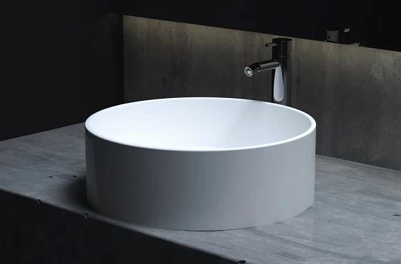 Накладная раковина Salini Armonia 02 S-Sense 45*45 белый глянец