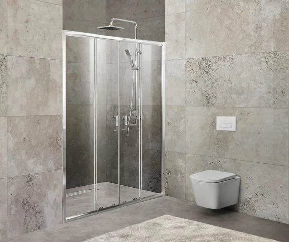 Душевая дверь в нишу BelBagno UNIQUE-BF-2-170/200-C-Cr 170/200*190 стекло прозрачное без поддона