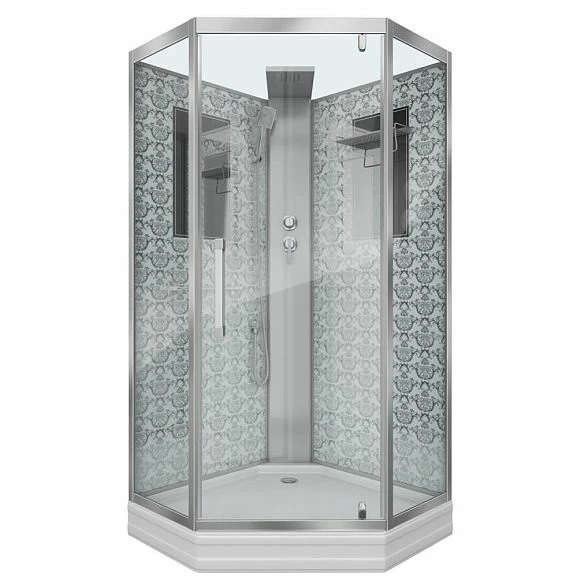 Душевая кабина Niagara Luxe NG-7717WBK 100х100х210 без крыши L/R