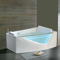 Гидромассажная ванна Orans BT-65109 170х120 R со стеклянной стенкой