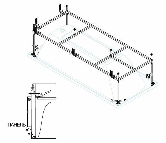 Каркас для ванны Cezares Plane 190х80 (приобретается в комплекте с ванной)
