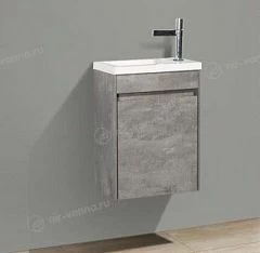 Тумба под раковину BelBagno Pietra Mini 46 L Stucco Cemento