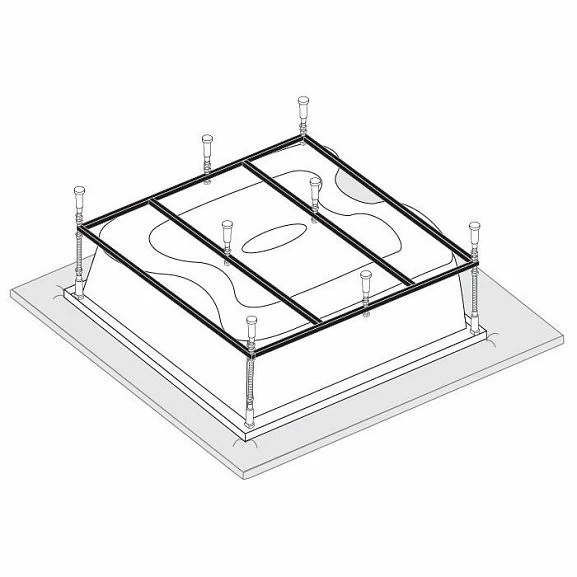 Каркас к ванне VagnerPlast Helios 194*170 (приобретается в комплекте с ванной)